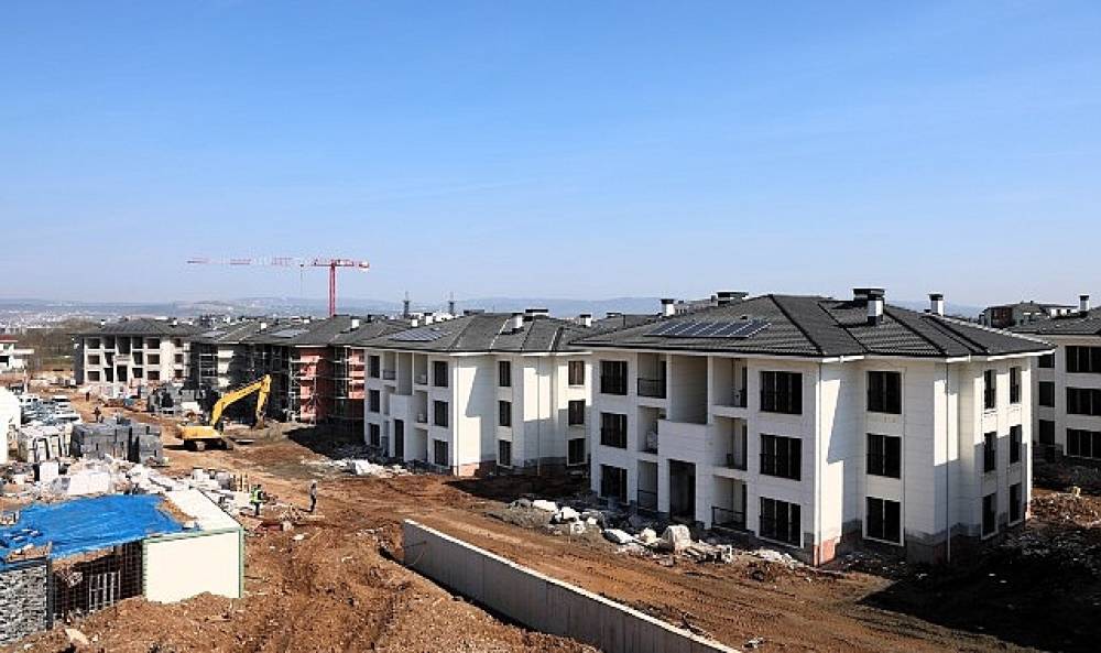 Kartepe Kent Konut Evleri'nde kaba inşaat tamam