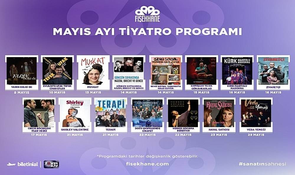 Fişekhane'de sahne ışıkları Mayıs'ta parlıyor!