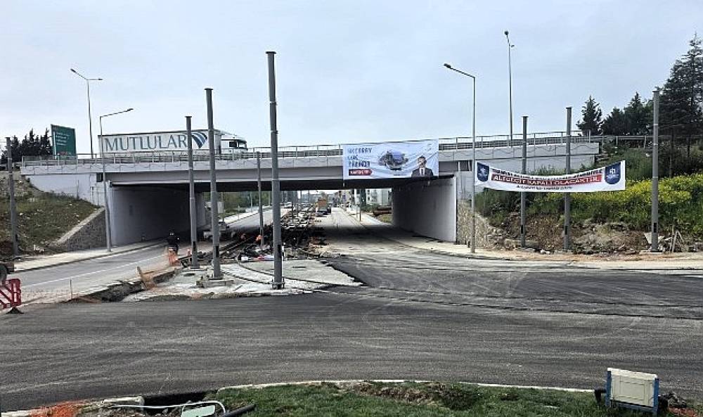 Vatan Caddesi kavşağında &ccedil;alışmalar tamam