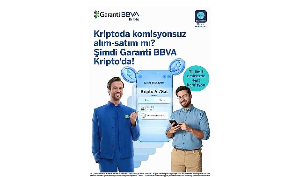 Garanti BBVA Kripto'dan Komisyonsuz İşlem Kampanyası!