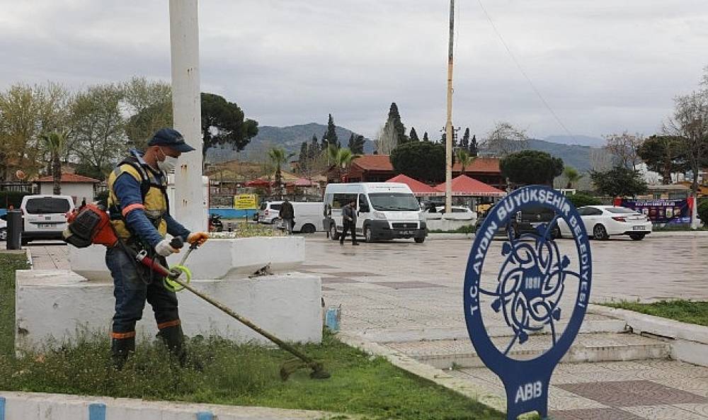 Başkan &Ccedil;er&ccedil;ioğlu'ndan Germencik ve İncirliova'da Yeşil Alanlara 'Bahar' Dokunuşu