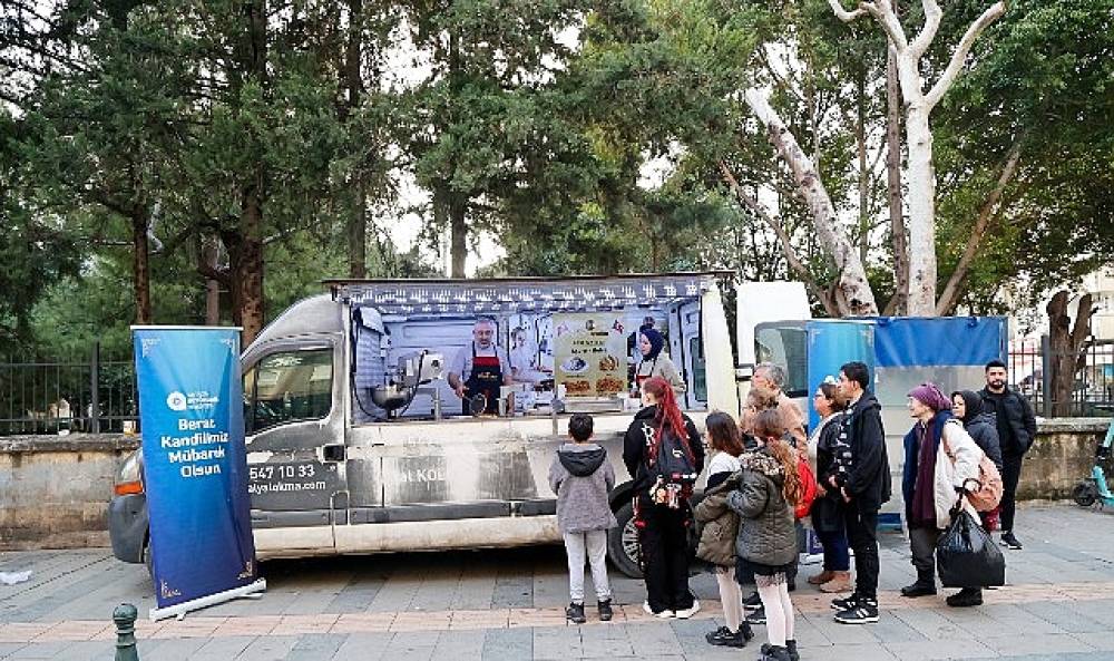 B&uuml;y&uuml;kşehir'den Berat Kandili'nde lokma ve kandil simidi ikramı