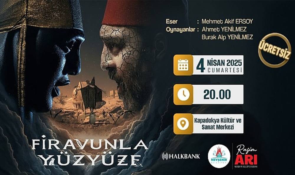 Nevşehir'de &ldquo;Firavunla Y&uuml;z Y&uuml;ze" Tiyatro G&ouml;sterisi