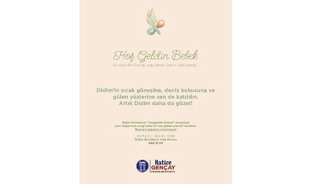 Didim'de “Hoş Geldin Bebek