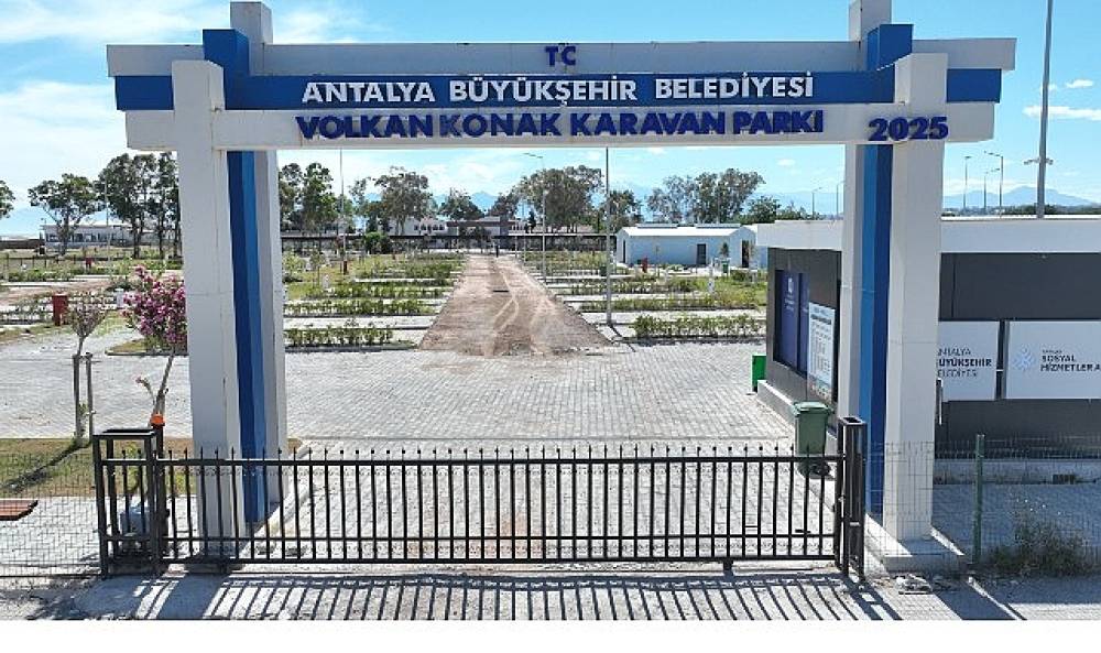 B&uuml;y&uuml;kşehir Belediyesi'nden Lara'ya yeni karavan parkı