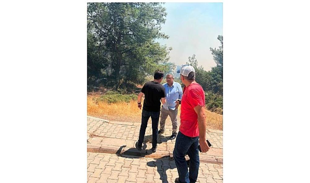 Buca'nın kahramanları yangınla m&uuml;cadelede aktif rol alıyor