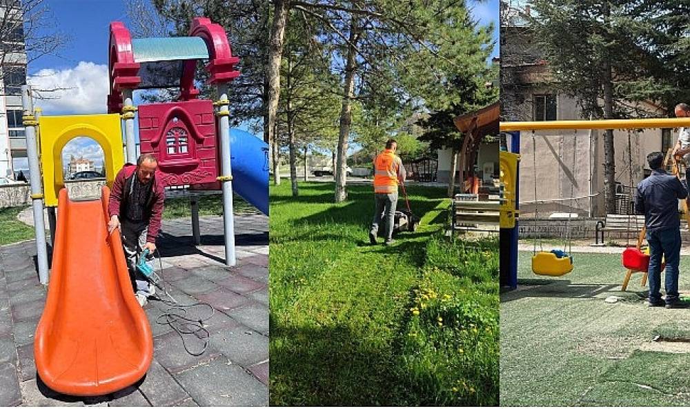 Park ve Bahçeler Müdürlüğü'nden Yoğun Bahar Mesaisi