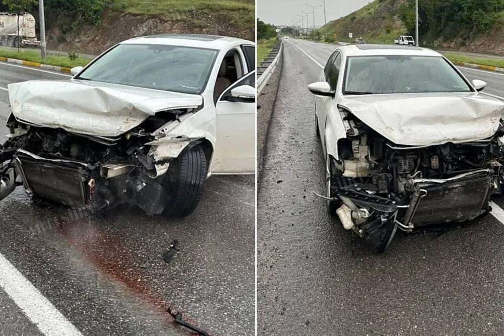 Siirt'te maddi hasarlı trafik kazası