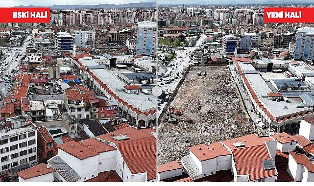 Başkan Altay, Konya'ya Değer Katacak D&ouml;n&uuml;ş&uuml;mde Fiziki &Ouml;mr&uuml;n&uuml; Tamamlamış Binaların Yıkım &Ccedil;alışmasının Tamamlandığını A&ccedil;ıkladı