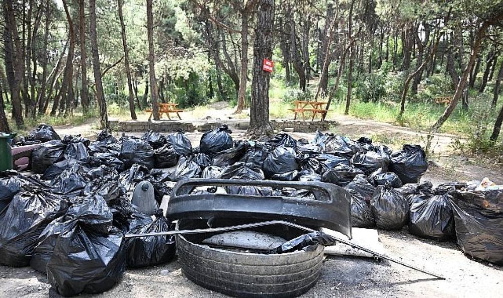 &Ccedil;iftlik Park Mesire Alanı'nda &Ccedil;evre İ&ccedil;in El Ele Verildi