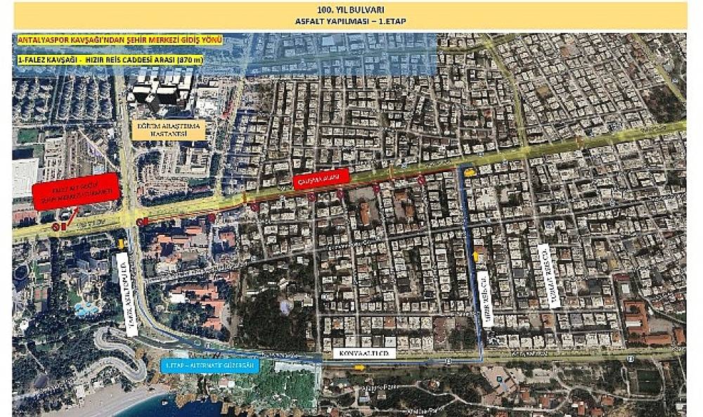 100. Yıl Caddesi Pazar g&uuml;n&uuml; kısmi olarak trafiğe kapanacak