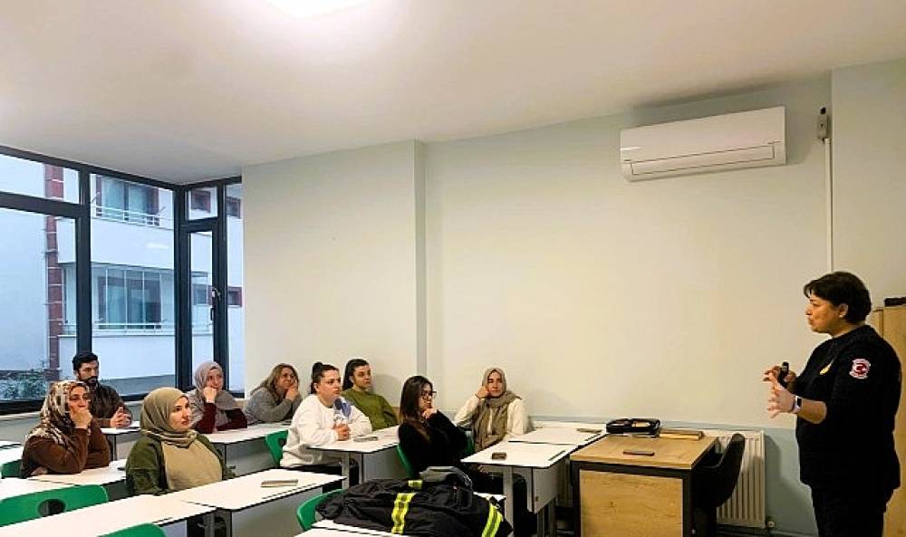 Bilgievleri personeli yangına karşı bilin&ccedil;lendirildi