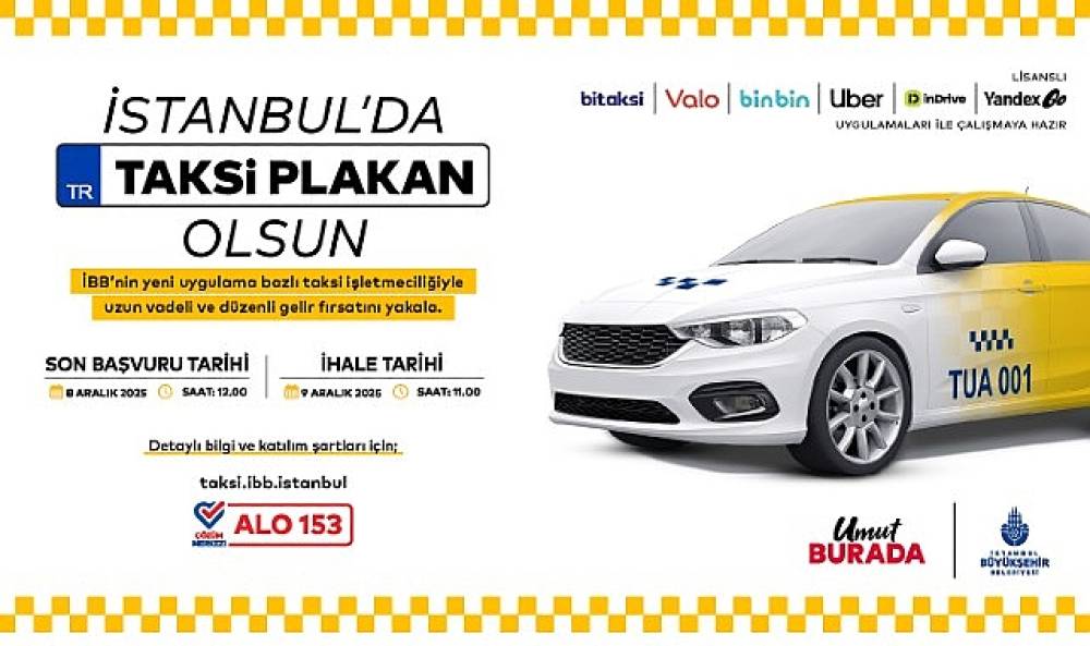 Uygulama Bazlı Taksi İçin Yeni İhale 9 Aralık'ta