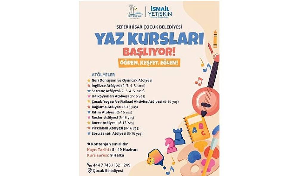 Başkan Yetişkin; &ldquo;Seferihisar'da &ouml;nceliğimiz &ccedil;ocuklarımız"