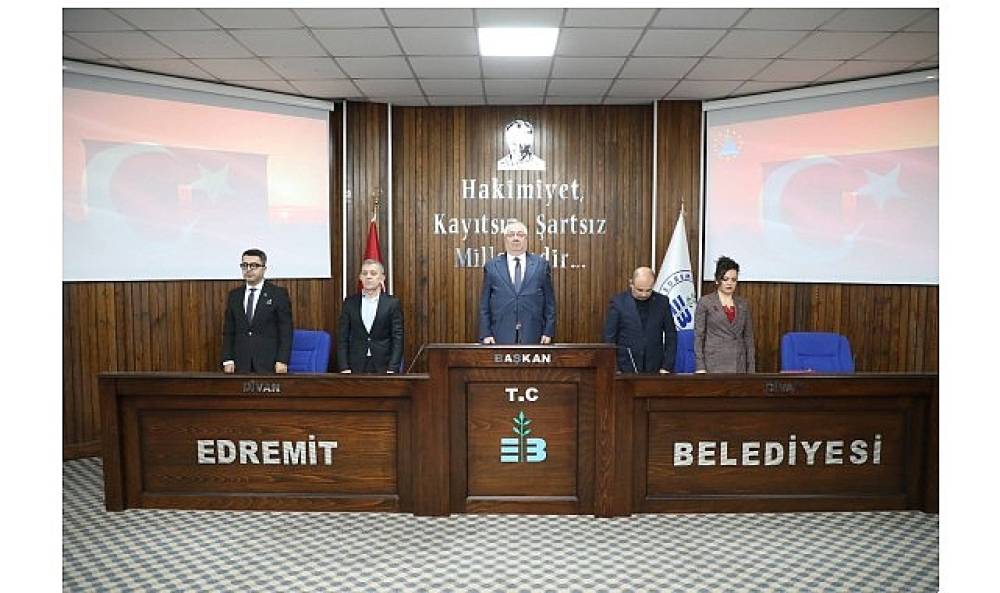 Edremit Belediye Meclisi'nde yılın ilk toplantısı yapıldı