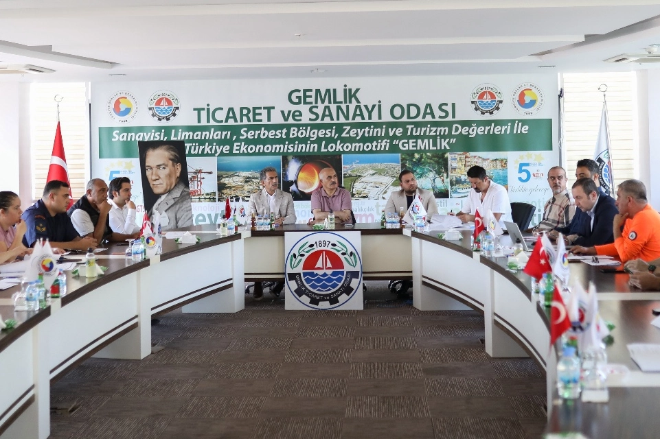 Gemlik'te Afet Müdahale Toplantısı Düzenlendi