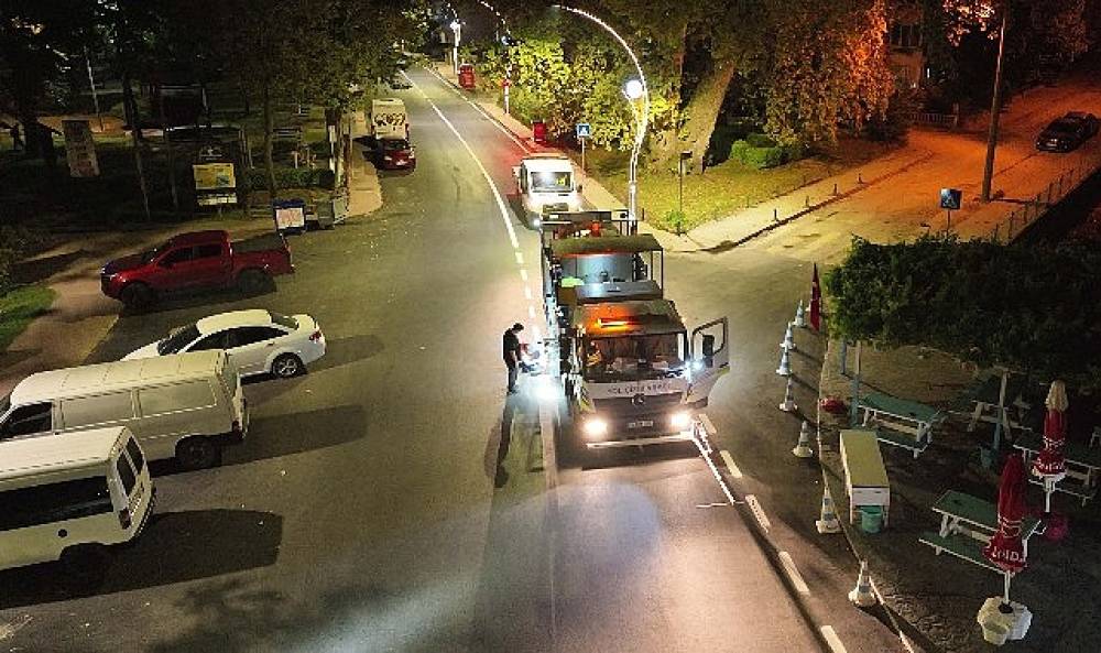 Karam&uuml;rsel Plaj Yolu Caddesi'ne &ouml;zel asfalt dokunuşu
