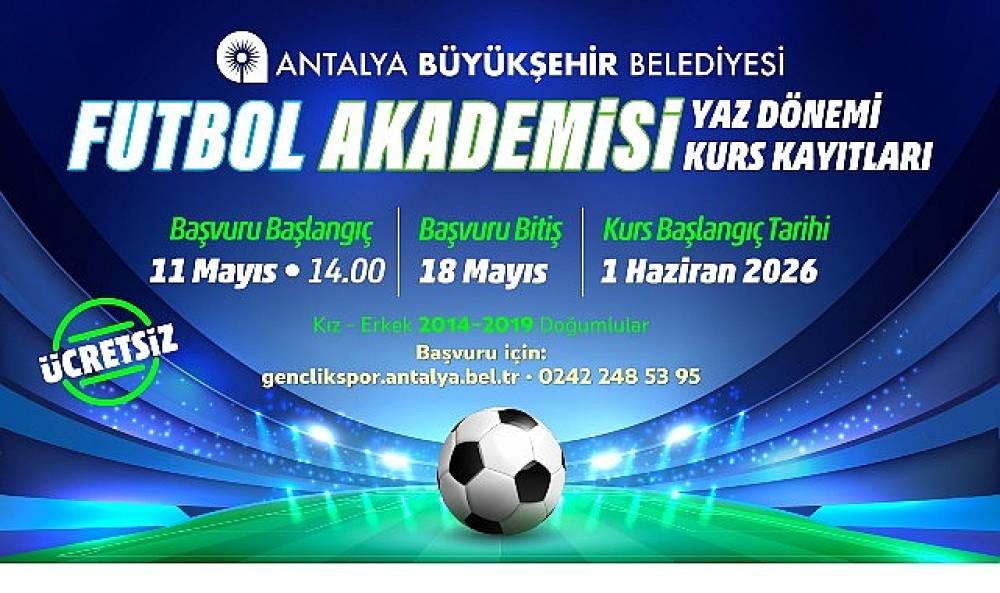 B&uuml;y&uuml;kşehir Futbol Akademisi kayıtları başlıyor