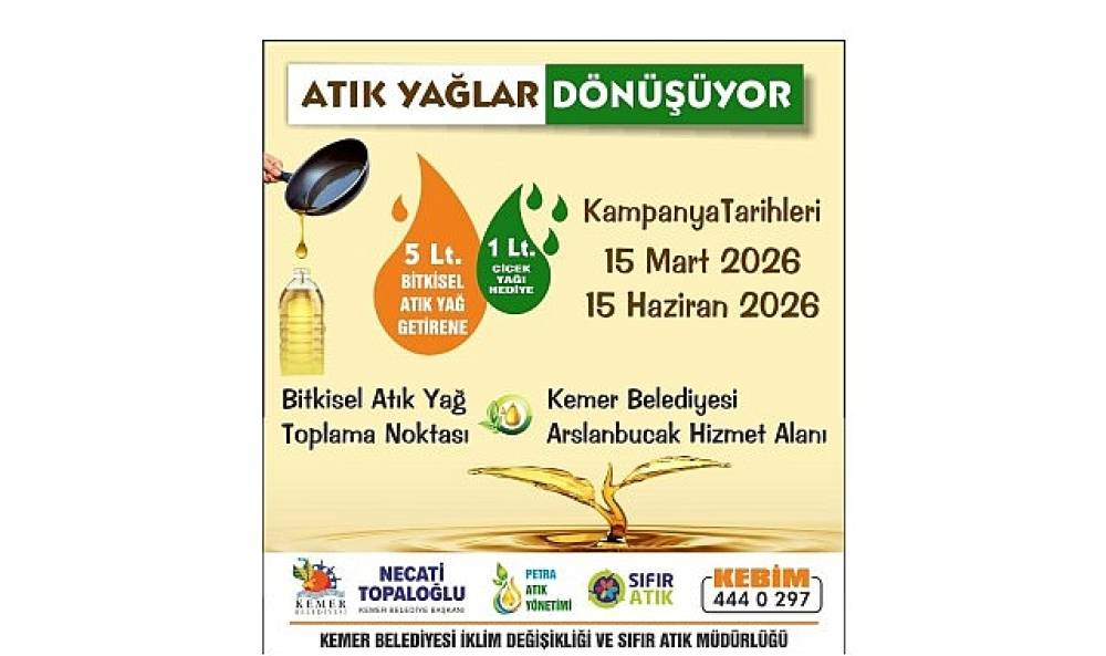 Atık yağını getir hediyeni g&ouml;t&uuml;r