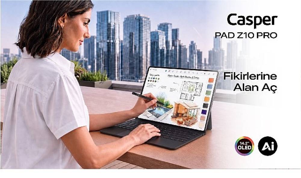  Casper PAD Z10 Pro: Tablet Kadar Mobil, Laptop Kadar &Uuml;retken