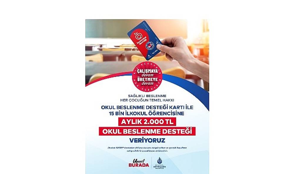 İBB'den İlkokul Öğrencilerine Okul Beslenme Desteği