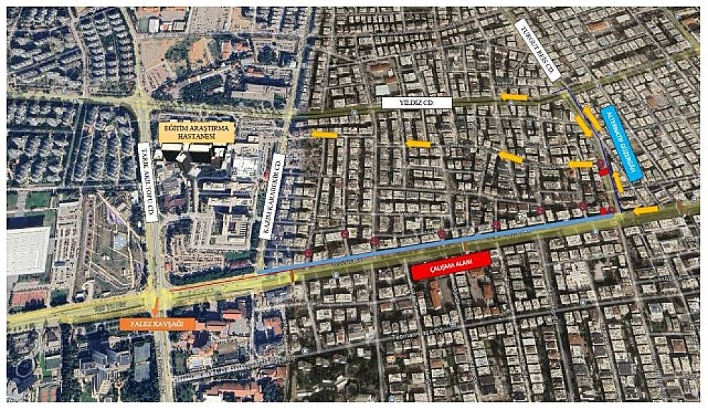 100. Yıl Bulvarı'nda asfalt çalışması 