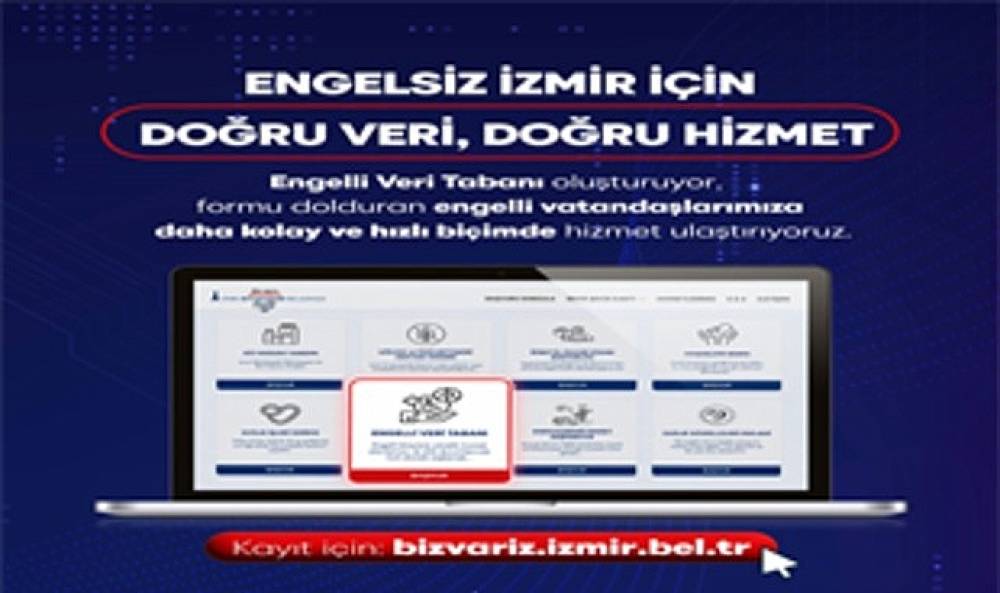 Engelsiz İzmir i&ccedil;in &ldquo;Engelli Veri Tabanı"
