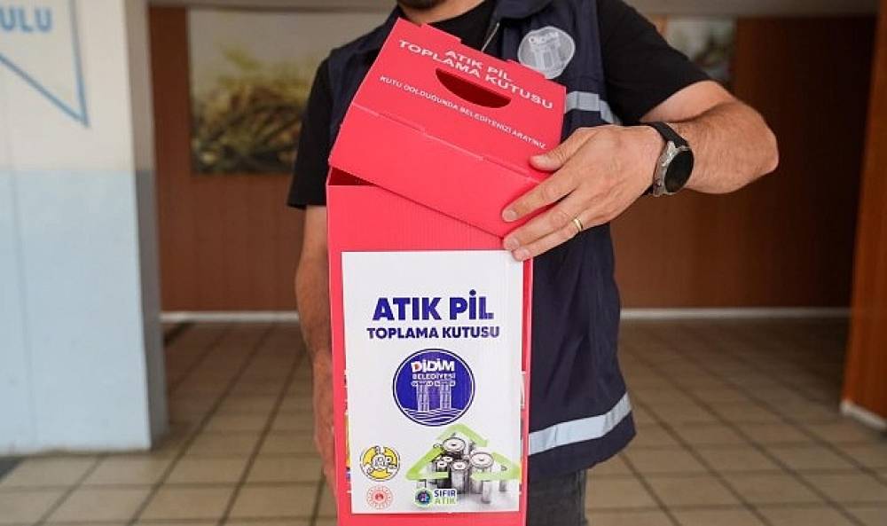 Didim'de Atık Piller Geri D&ouml;n&uuml;ş&uuml;me Kazandırılıyor