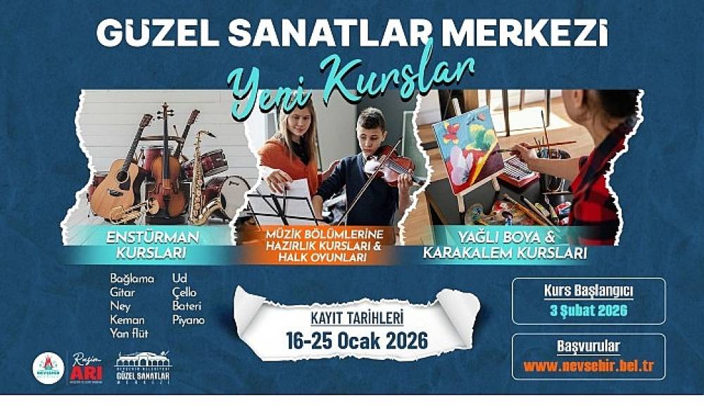 G&uuml;zel Sanatlar Merkezi'nde Yeni D&ouml;nem Kursları Başlıyor