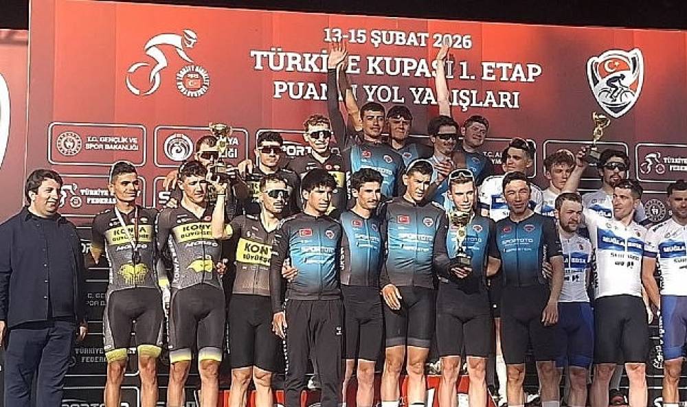 B&uuml;y&uuml;kşehirli Bisiklet&ccedil;iler T&uuml;rkiye Kupası 1. Etap Puanlı Yol Yarışlarında İkinci Oldu