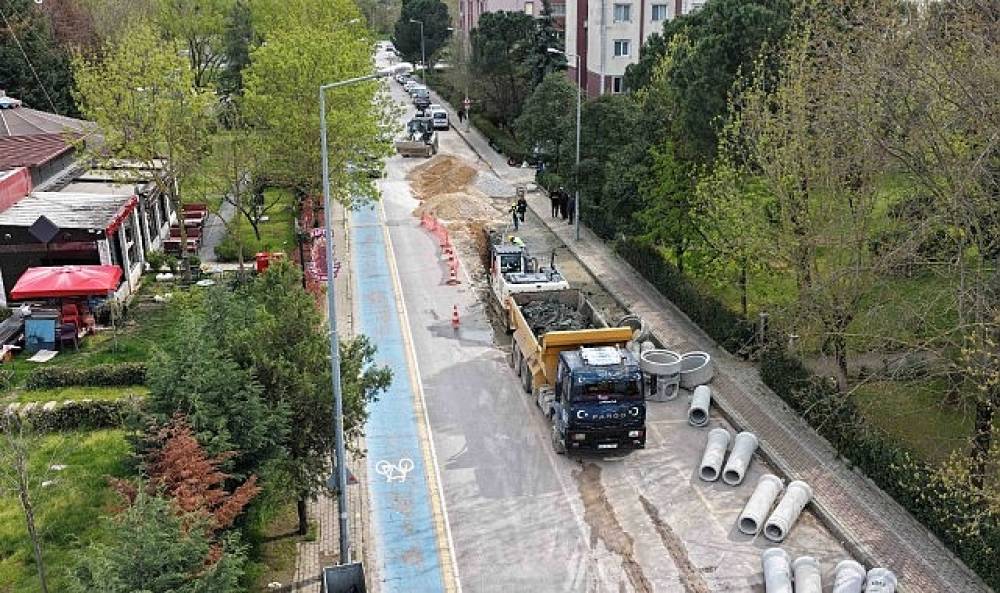 Yahya Kaptan'a 940 Metrelik Yeni Yağmur Suyu Hattı