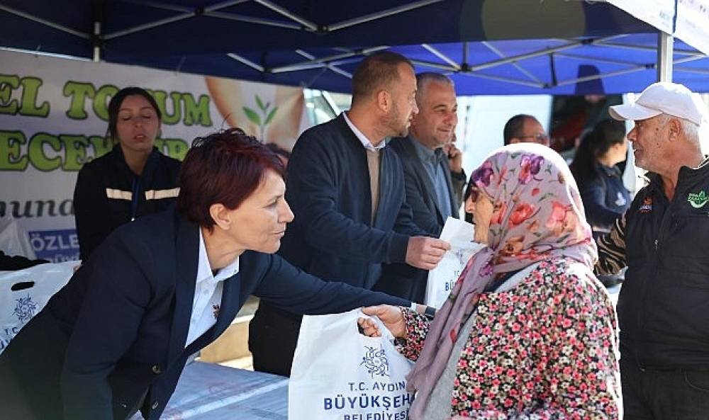 Koçarlı'da Kışlık Fide Dağıtımına Vatandaşlardan Yoğun İlgi