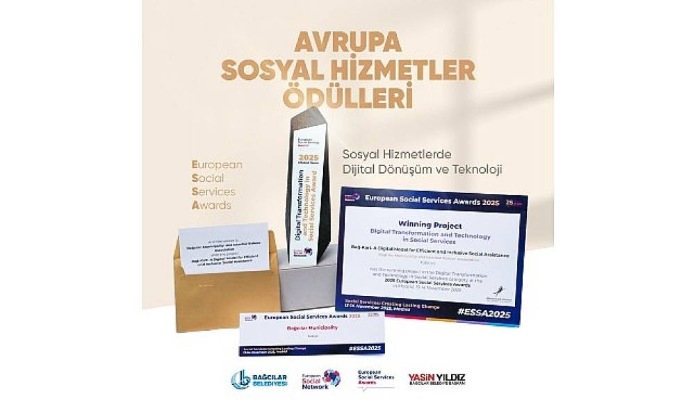 Bağcılar Belediyesi'ne Avrupa Sosyal Hizmetler Ödülü