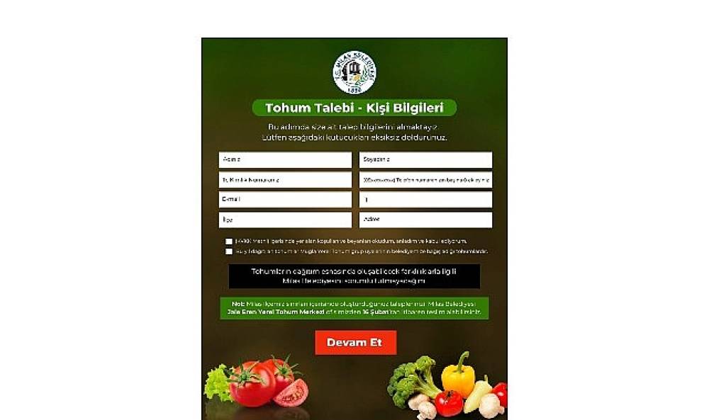 Milas Belediyesi Talepte Bulunan Vatandaşlara Yerel Tohum G&ouml;nderiyor