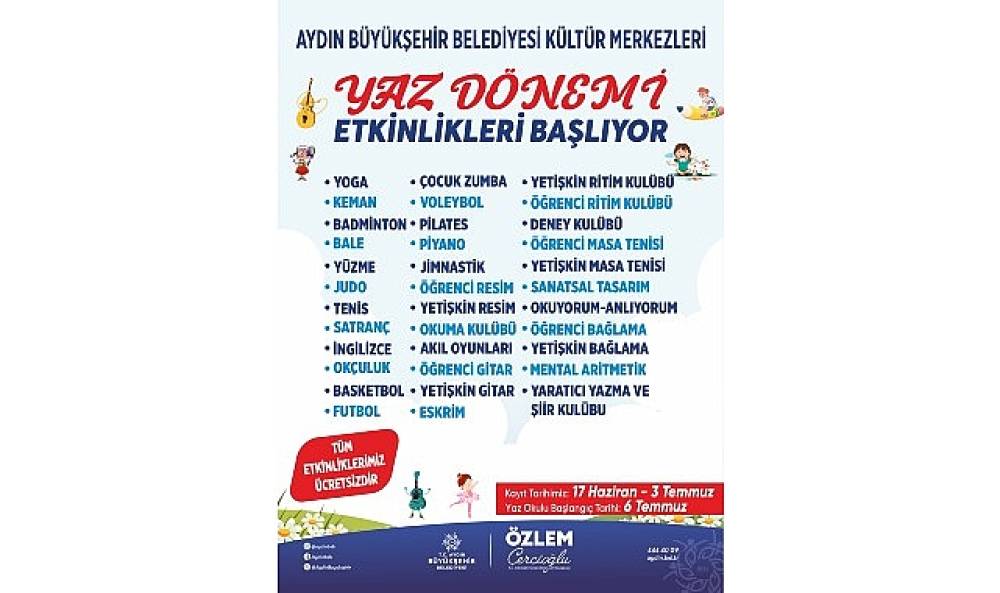 Başkan &Ccedil;er&ccedil;ioğlu ile Aydınlı &Ccedil;ocuklar Yaz Tatilinde Eğlenirken &Ouml;ğrenecek