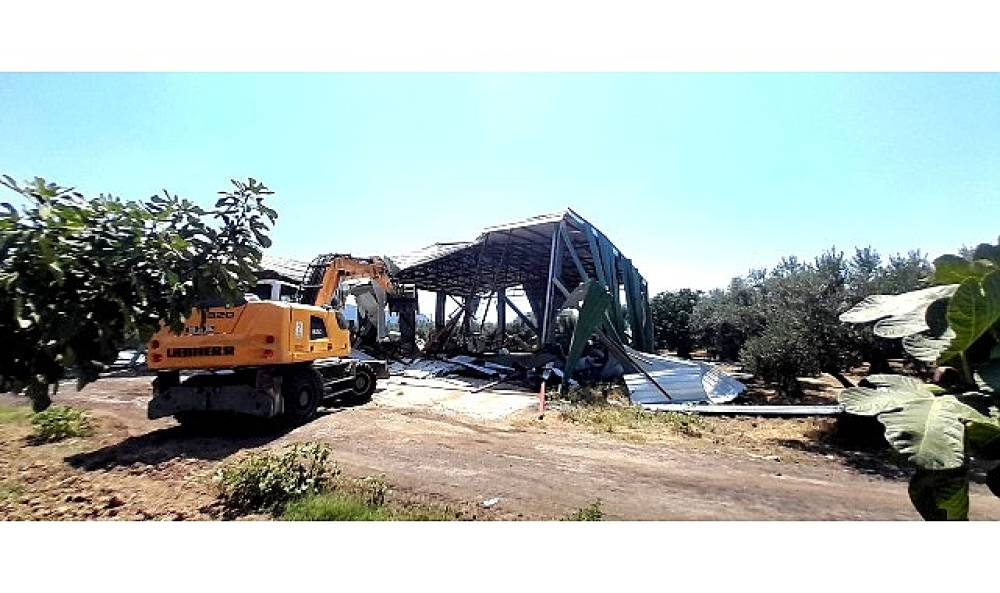 Osmangazi'de Zeytinliğe Yapılan Ka&ccedil;ak Depoya İzin Yok 