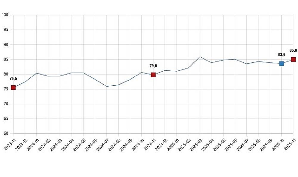 Tüketici Güven Endeksi, Kasım 2025