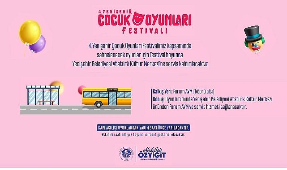 4. Yenişehir &Ccedil;ocuk Oyunları Festivali başlıyor