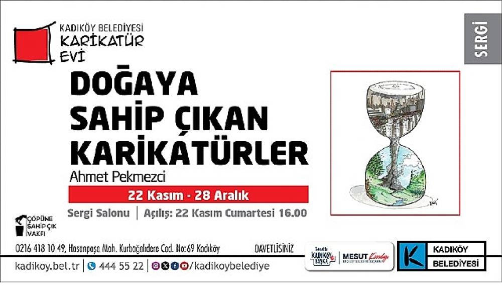 Kadıköy'de “Doğaya Sahip Çıkan Karikatürler