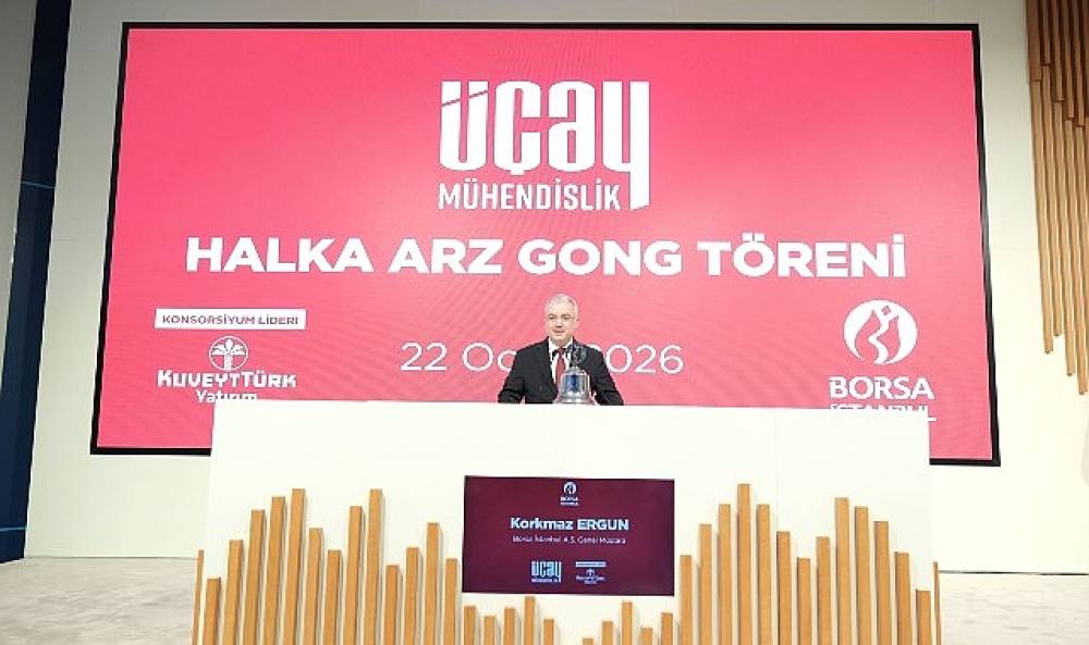 Borsa İstanbul'da gong &Uuml;&ccedil;ay M&uuml;hendislik i&ccedil;in &ccedil;aldı