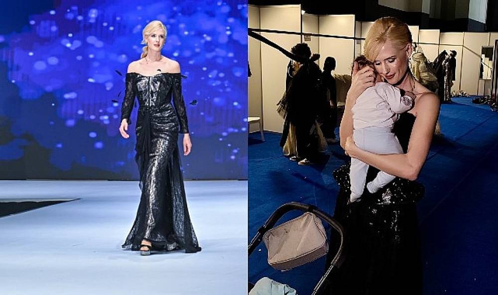 Wilma Elles Defilede G&ouml;z Kamaştırdı, Kuliste Oğlunu Uyuttu