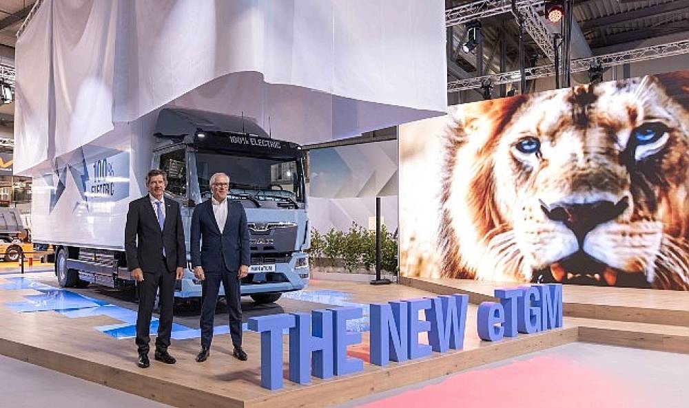 MAN eTGM'nin d&uuml;nya pr&ouml;miyeri  Transpotec Logitec fuarında ger&ccedil;ekleşti