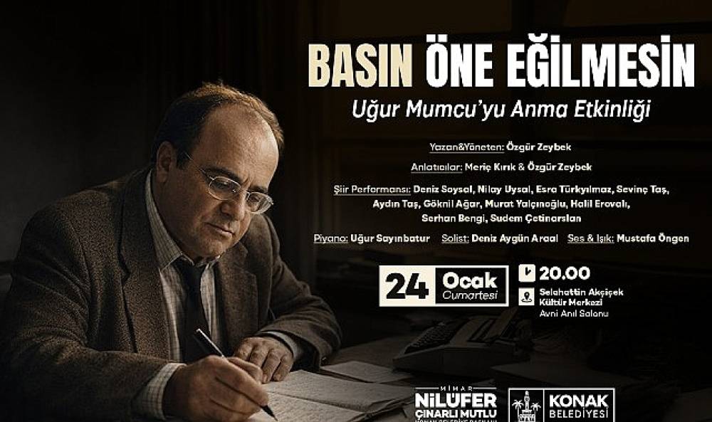 Uğur Mumcu Konak'ta anılacak
