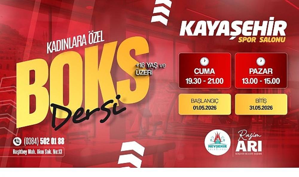 Nevşehir'de Kadınlara &Ouml;zel Boks Dersleri Başlıyor