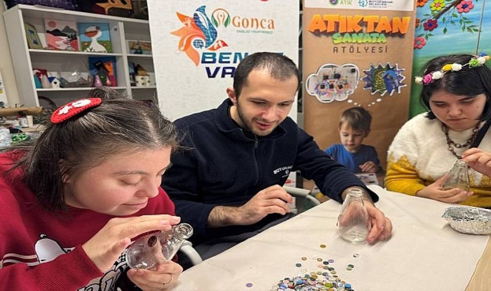 Cam atıklar, Gonca'da sanata d&ouml;n&uuml;şt&uuml;