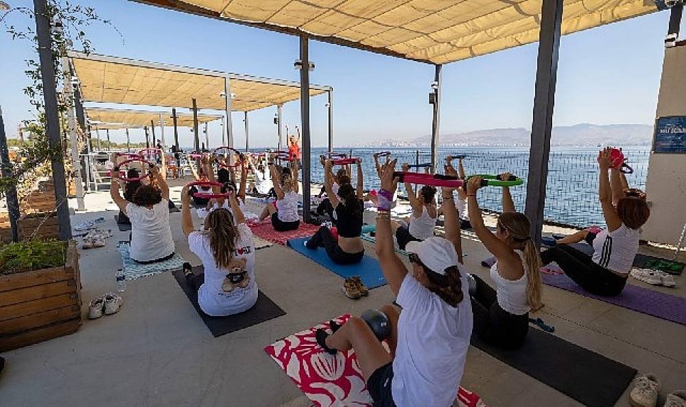 K&ouml;rfez manzarasında spor keyfi