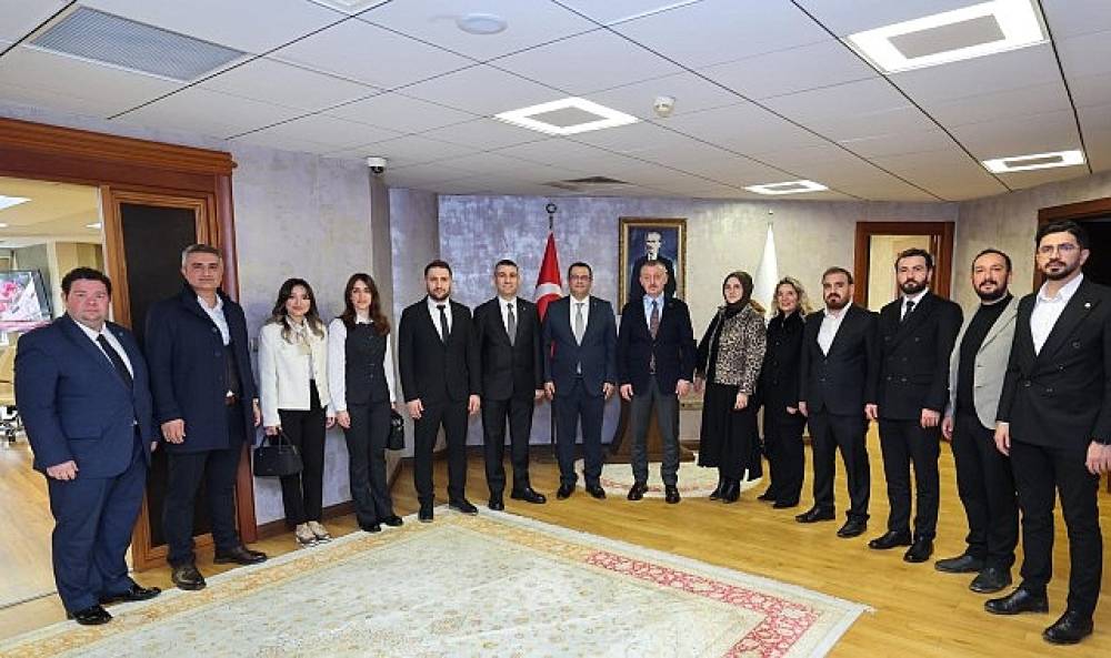 Başkan B&uuml;y&uuml;kakın'a ziyaret&ccedil;i akını