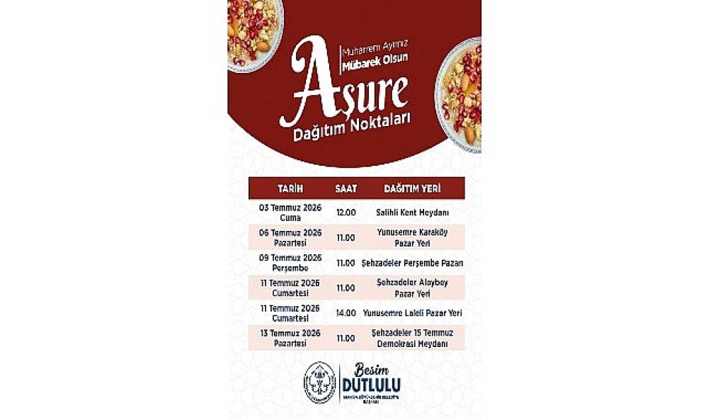Manisa B&uuml;y&uuml;kşehir'den 18 Bin 500 Kişilik Aşure İkramı