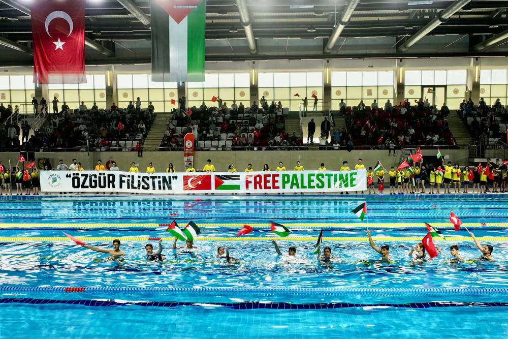 Malatya'da kulaçlar Gazze için atıldı