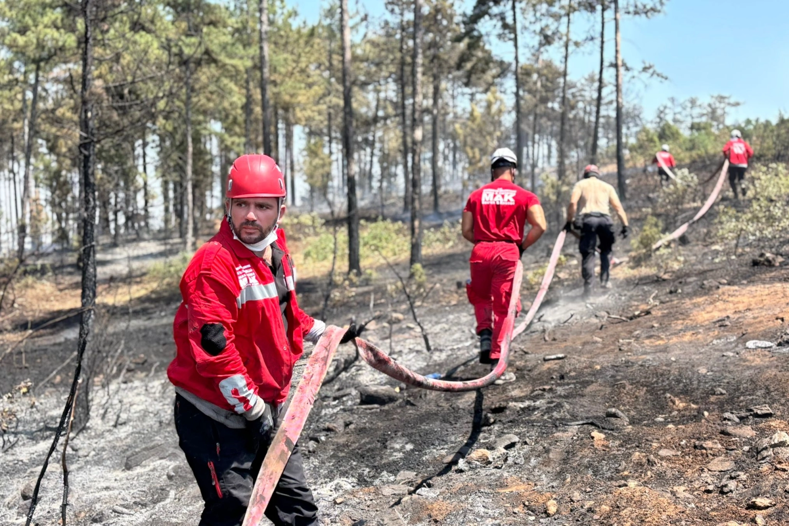 Bursa'da Orman Yangınına Toplumsal Dayanışma